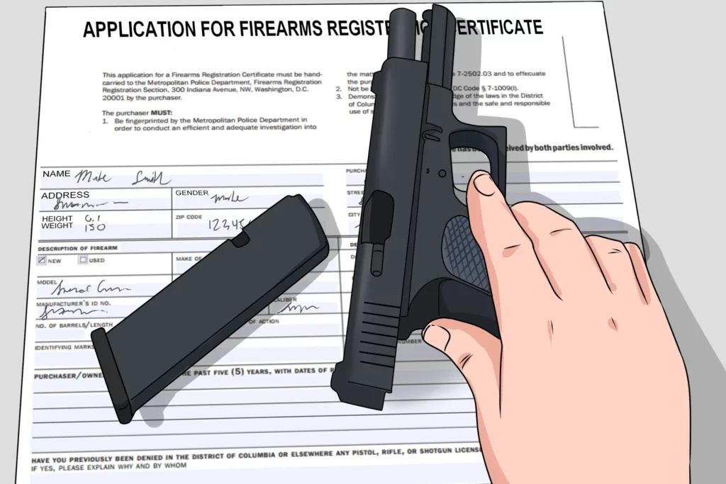 Aplication for a gun