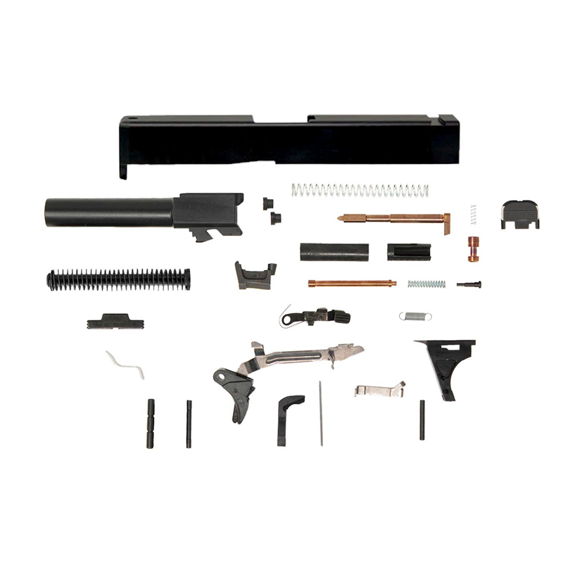 80 Lower Glock 19 Compatible Pistol Build w/ Rear Serrated Slide