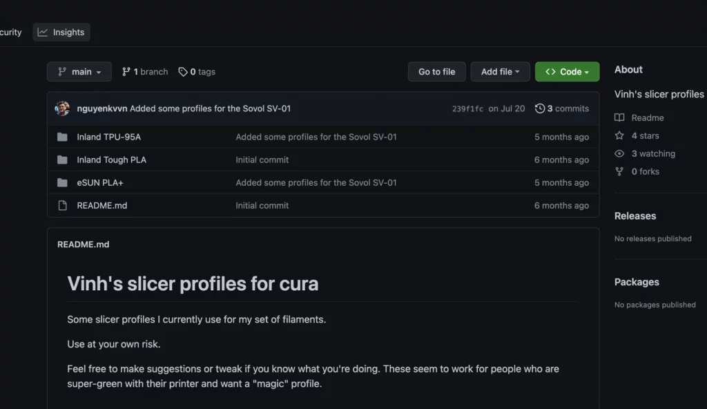 cura profile vinh default