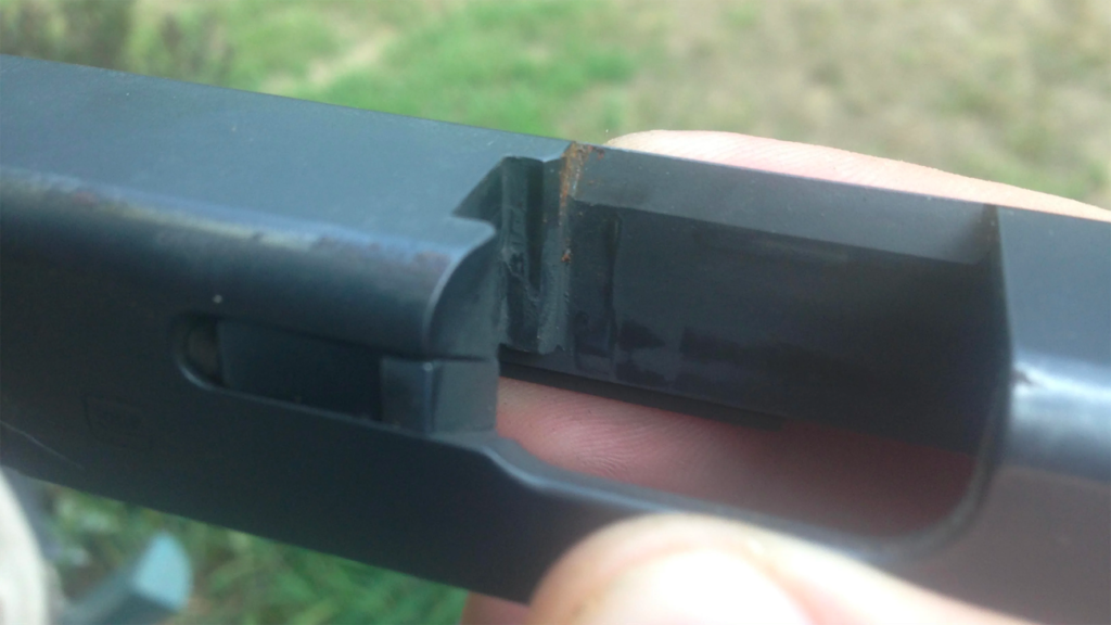 rust removal glock slide