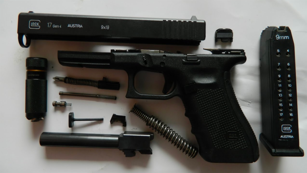 disassemble glock remove rust