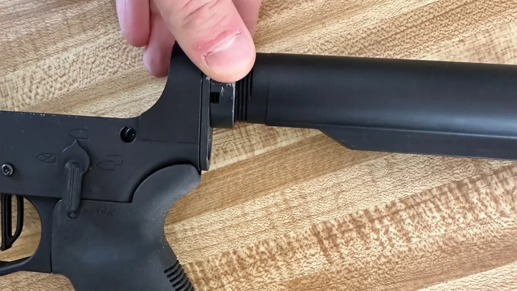 buffer tube to ar15 stock castle nut