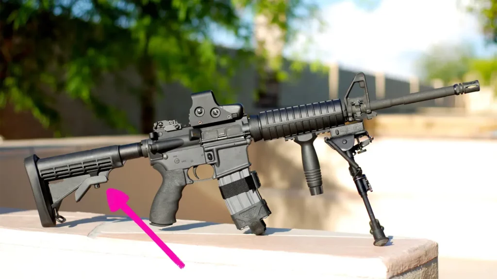 ar15 collapsible stock area