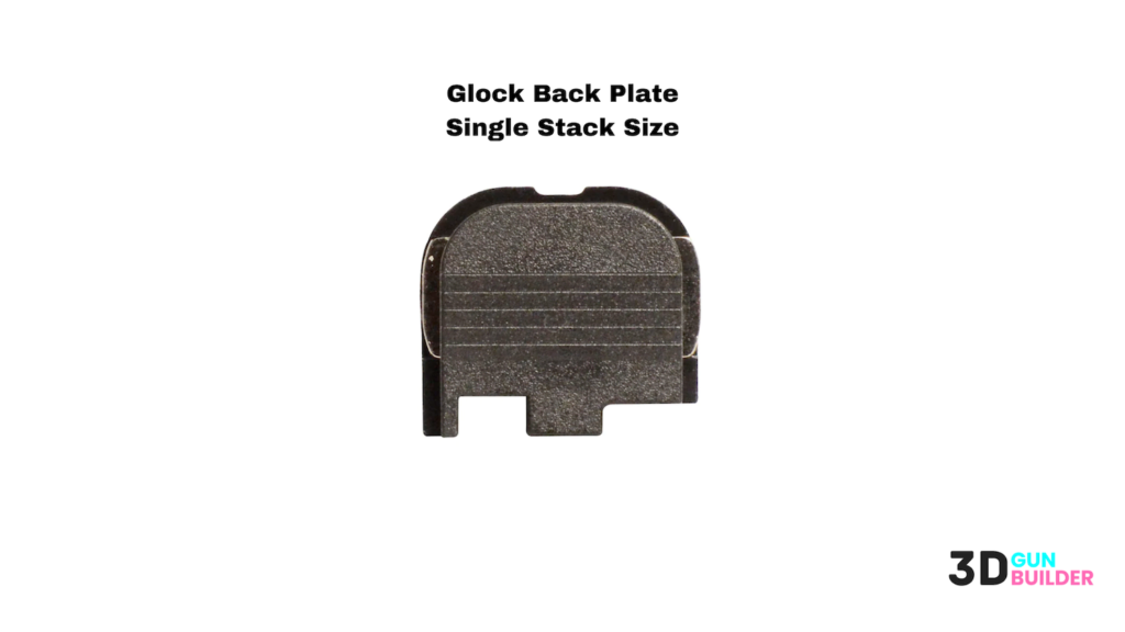 glock back plate single stack size