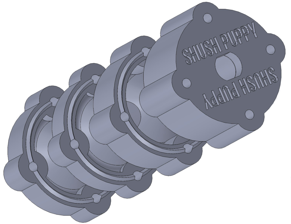 3d suppressor stl drawing