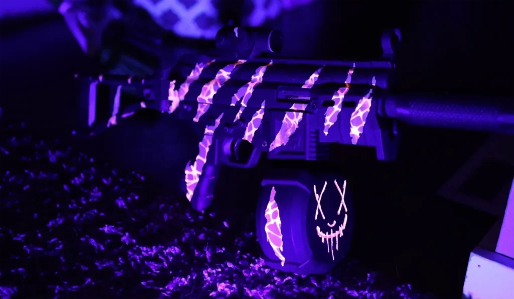 glow in dark mp5 3d printed