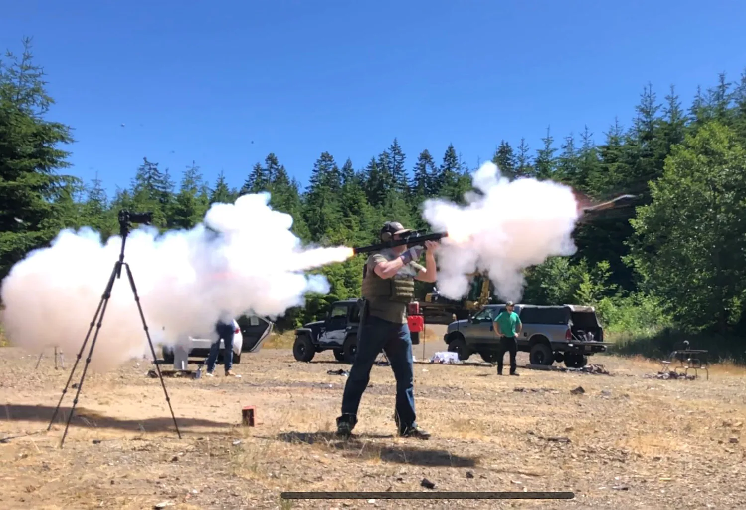 firing 3d frankenfaust panzer rocket