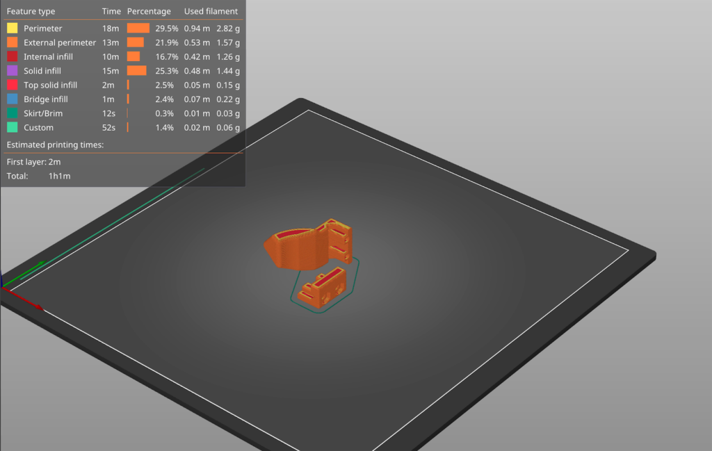 print bed slice case deflector