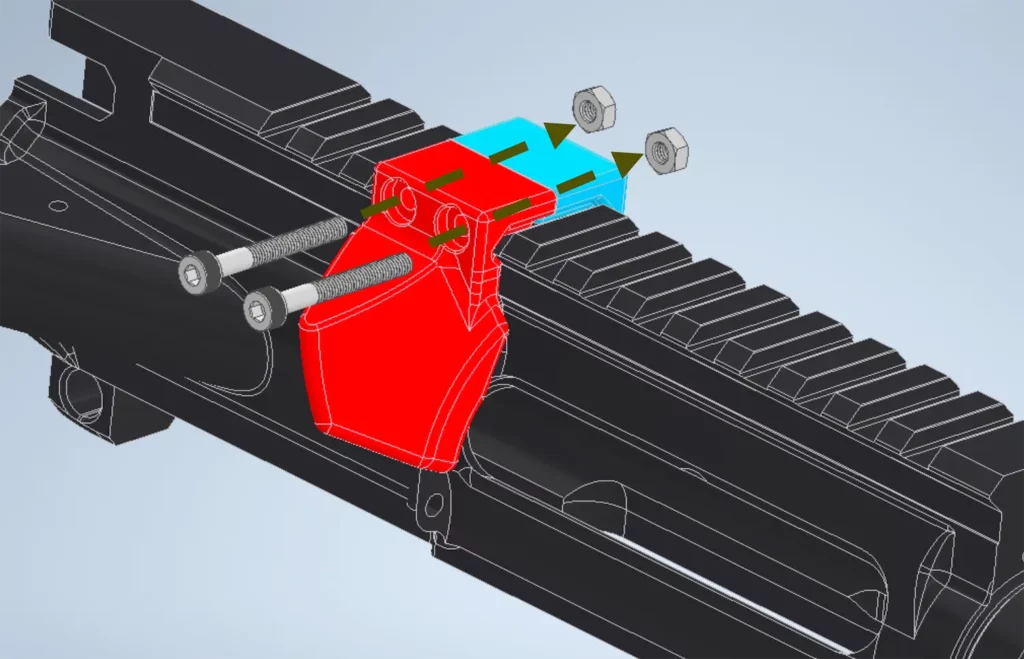 case deflector t91 ar15 clamp