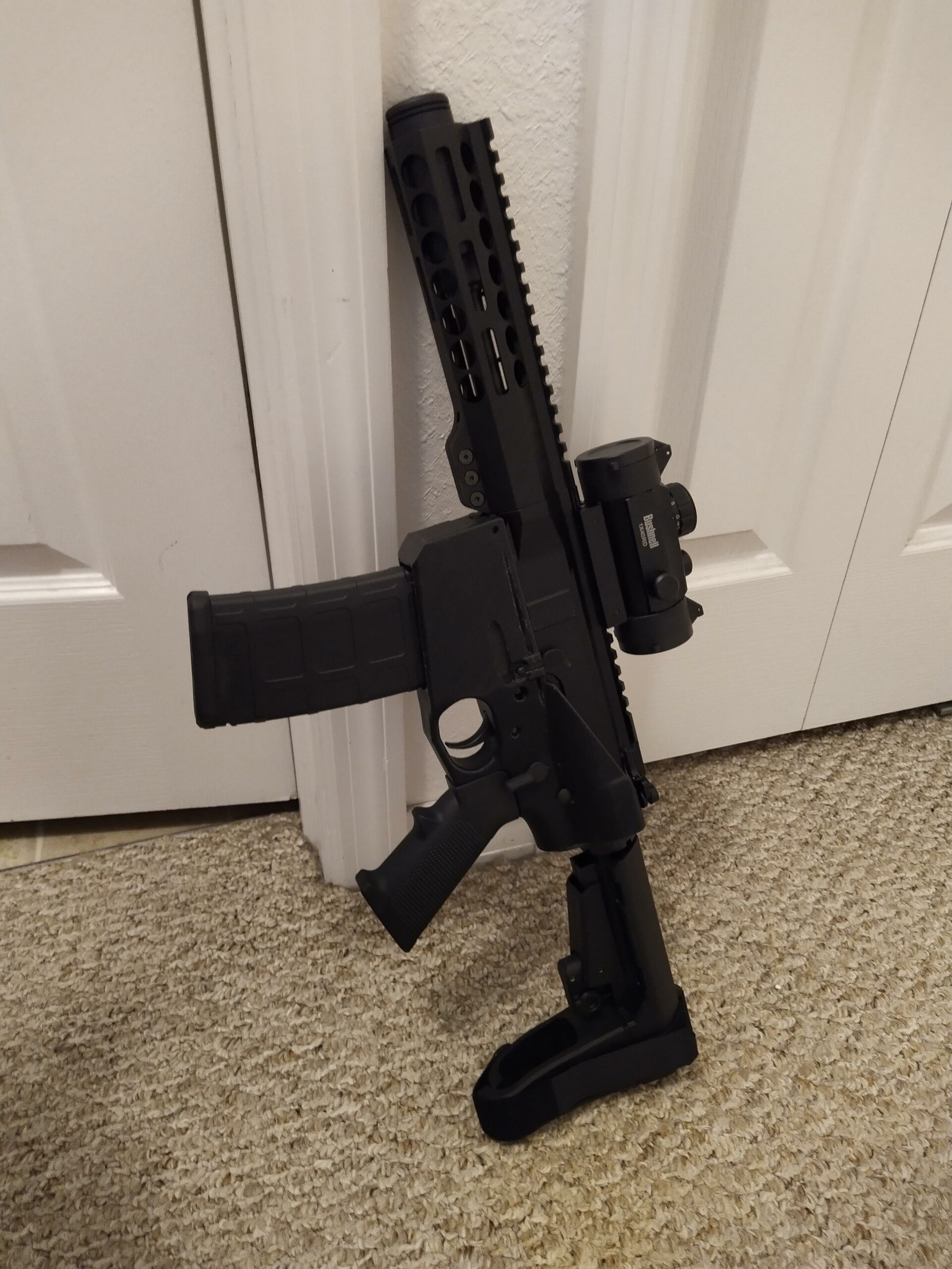 black 3d printed ar 9mm