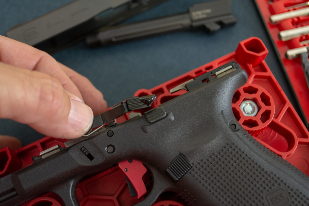 glock 19 gen 3 extended slide stop release