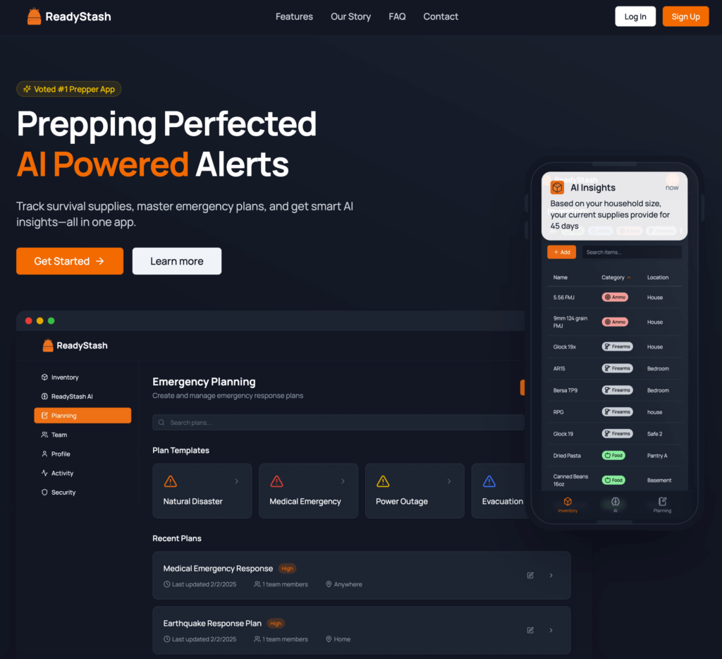 readystash prepper survival app